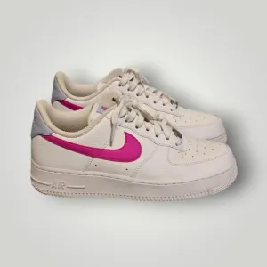 Nike Shoes Youth 8.5 Air Force 1s Sneakers Classic AF1 Pink Swoosh Lace‎