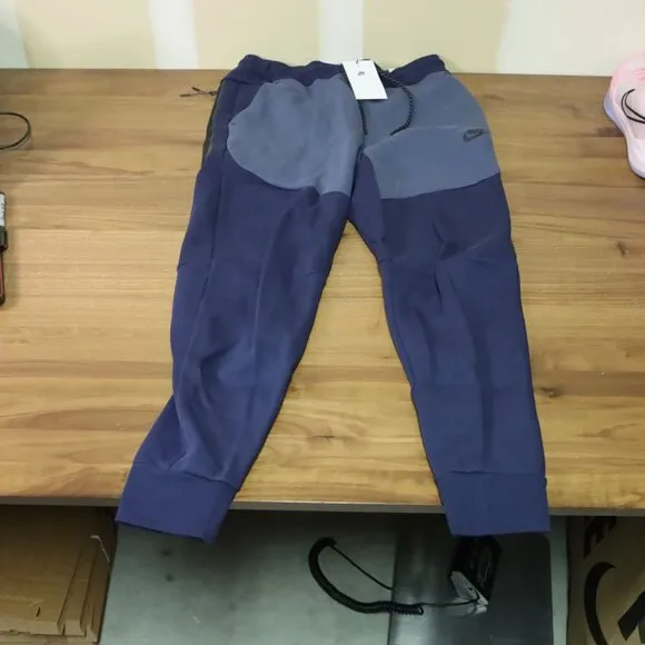 Nike Sportswear Tech Fleece Joggers &quot;Obsidian/Blue&quot; CU4495-451 Men's Small NWT