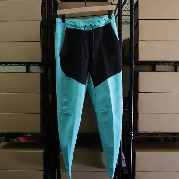 Nike Sportswear Tech Fleece Joggers 'Washed Teal Black' CU4495-392 Men's S NWT