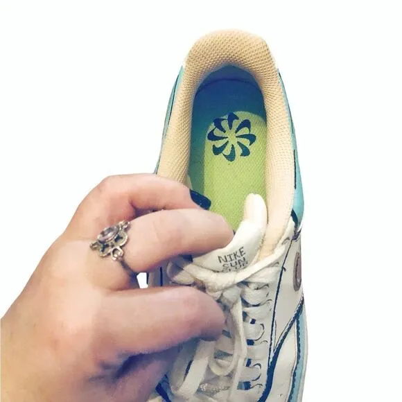 Nike Sun Club Hand Painted Refinished Size 9 Shoes