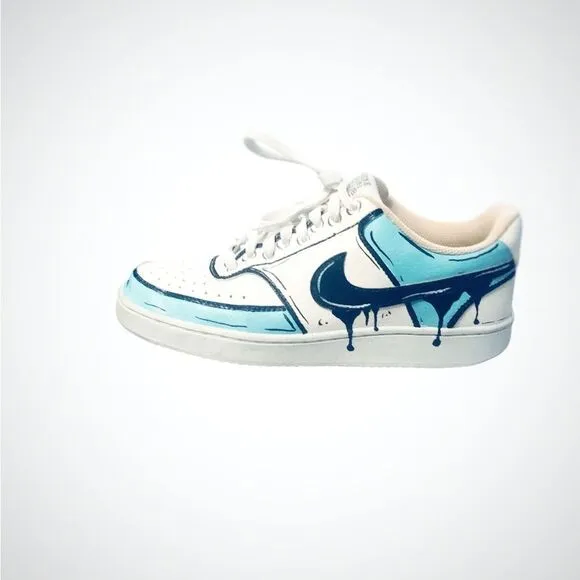 Nike Sun Club Hand Painted Refinished Size 9 Shoes