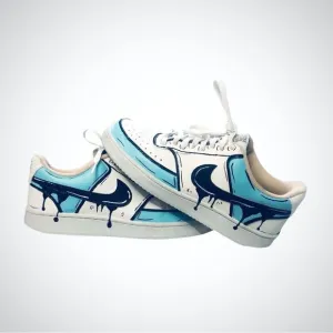 Nike Sun Club Hand Painted Refinished Size 9 Shoes