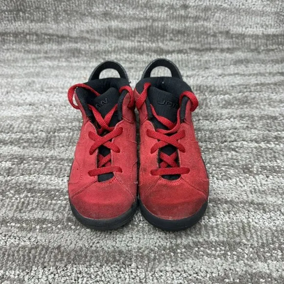 Nike Toddler's Jordan 6 Retro Shoes  Varsity Red/Black DV3606-606 Size US 9C