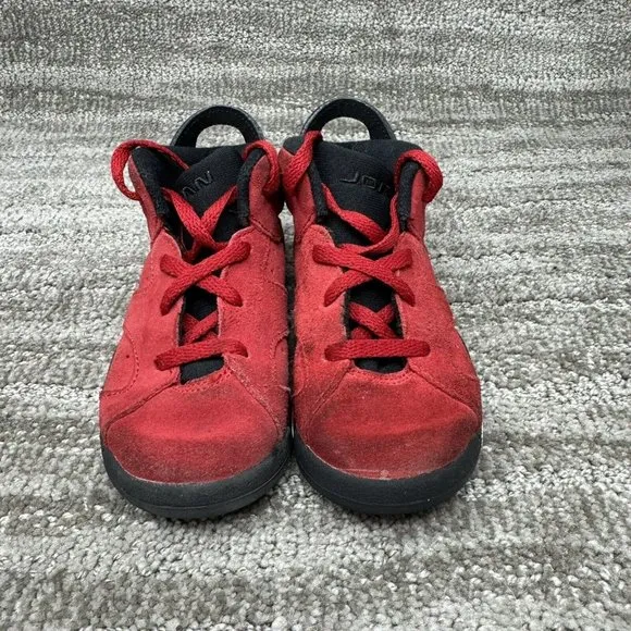 Nike Toddler's Jordan 6 Retro Shoes  Varsity Red/Black DV3606-606 Size US 9C