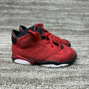 Nike Toddler's Jordan 6 Retro Shoes  Varsity Red/Black DV3606-606 Size US 9C
