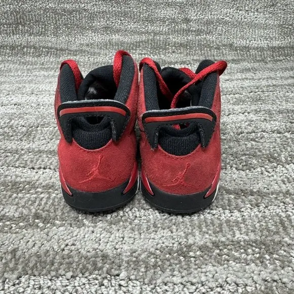 Nike Toddler's Jordan 6 Retro Shoes  Varsity Red/Black DV3606-606 Size US 9C