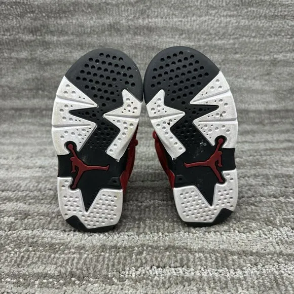 Nike Toddler's Jordan 6 Retro Shoes  Varsity Red/Black DV3606-606 Size US 9C