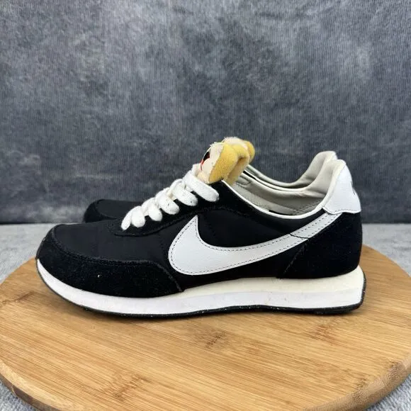 Nike Waffle Trainer 2 Shoes Boys Size 4.5Y Black Casual Running Sneakers