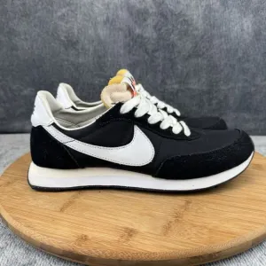 Nike Waffle Trainer 2 Shoes Boys Size 4.5Y Black Casual Running Sneakers