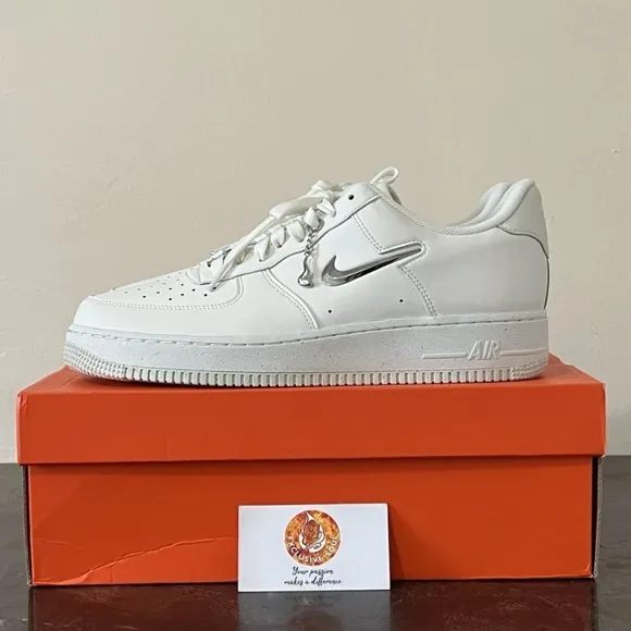 Nike White Athletic Shoes Iconic Air Force 1 Design