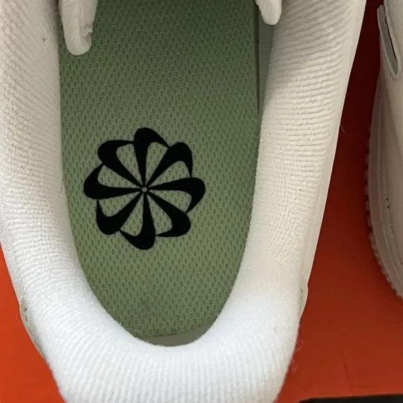 Nike White Athletic Shoes Iconic Air Force 1 Design