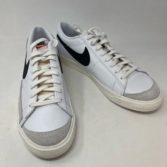 Nike White Black Classic Blazer Low'77 Vintage Sneaker Shoes Size 12.5 NWOT