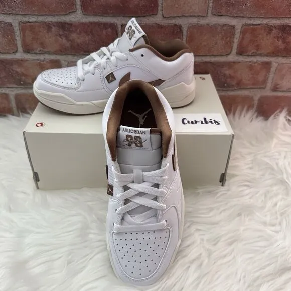 Nike Wmns Jordan Stadium 90 White Brown Women Casual Shoes Size 6.5 FB2269-121