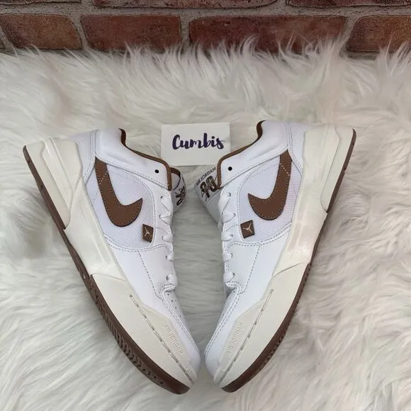 Nike Wmns Jordan Stadium 90 White Brown Women Casual Shoes Size 6.5 FB2269-121
