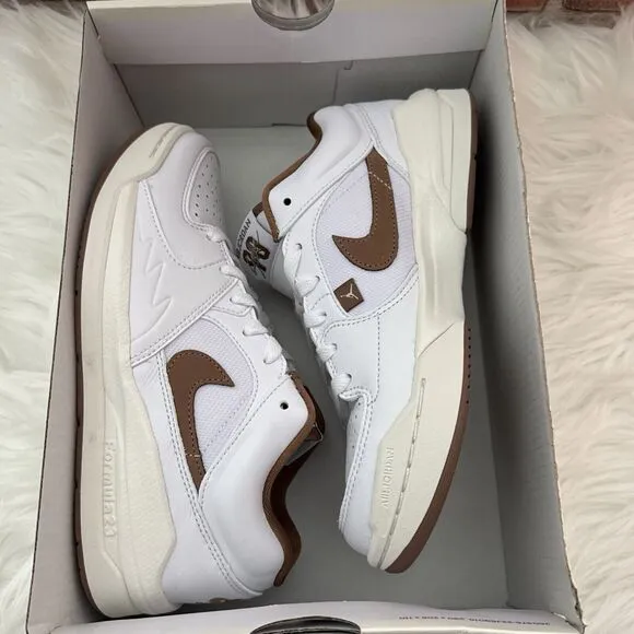 Nike Wmns Jordan Stadium 90 White Brown Women Casual Shoes Size 6.5 FB2269-121