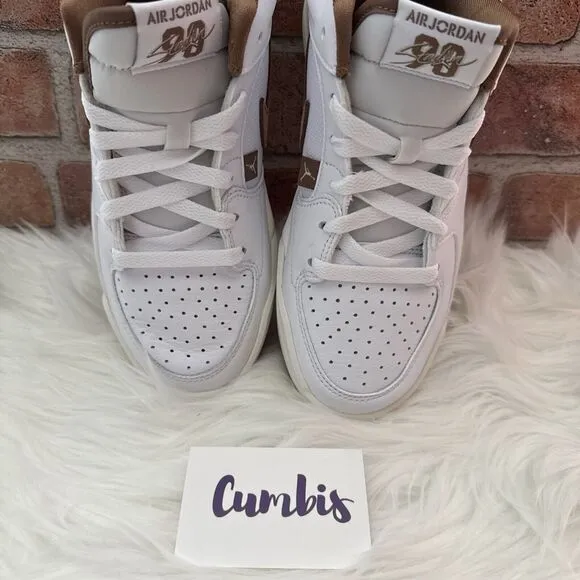 Nike Wmns Jordan Stadium 90 White Brown Women Casual Shoes Size 6.5 FB2269-121
