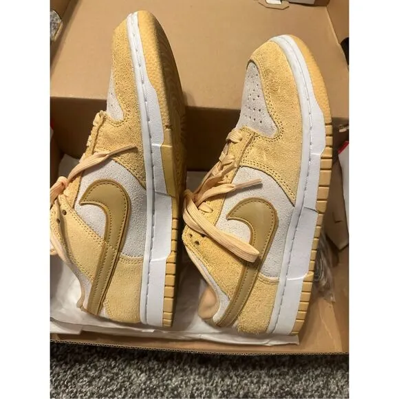 Nike Women's Dunk Celestial Gold Suede Sneakers Size 7.5 Activewear