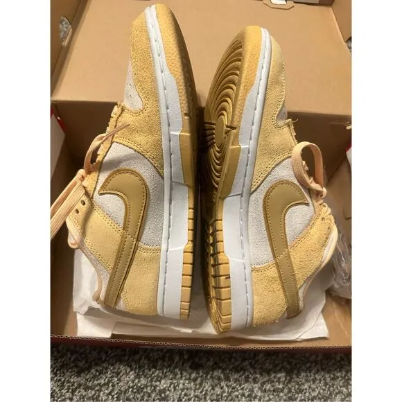 Nike Women's Dunk Celestial Gold Suede Sneakers Size 7.5 Activewear