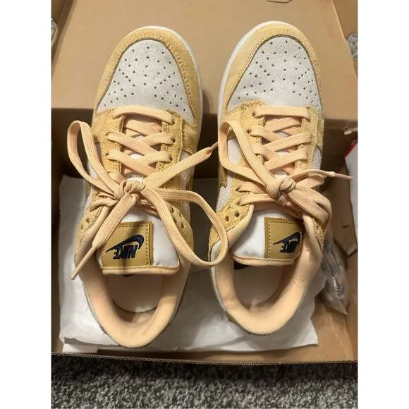 Nike Women's Dunk Celestial Gold Suede Sneakers Size 7.5 Activewear