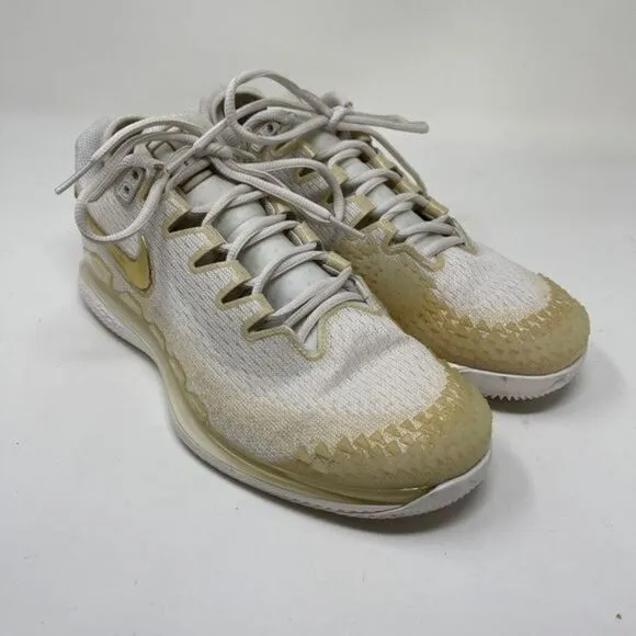 Nike Women Tennis Air Zoom Vapor X Knit Phantom Metallic Gold AR8835 003 Size 10