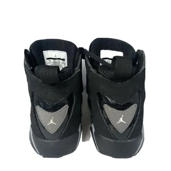 Nike Air Jordan  true flight 343796-010 Youth Size 1Y Black Suede Sneakers