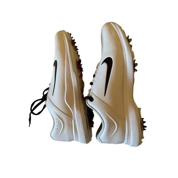 Nike Mens White Lace Up Round Toe Zoom TW Tiger Woods Golf Shoes Size 7.5