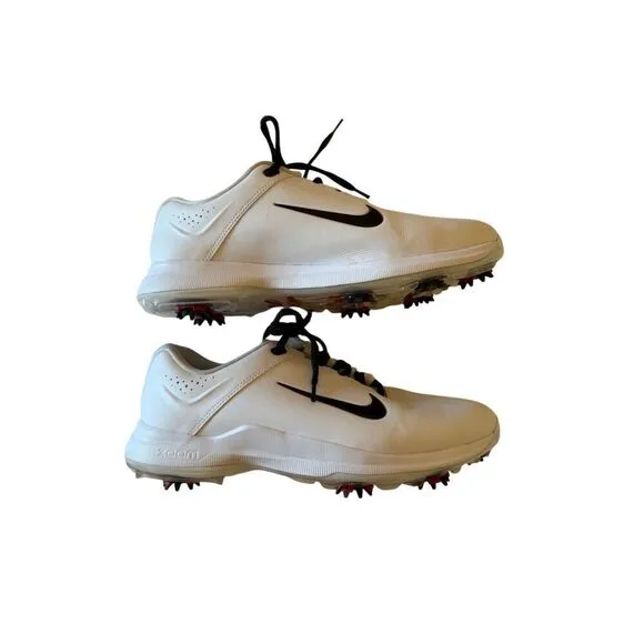 Nike Mens White Lace Up Round Toe Zoom TW Tiger Woods Golf Shoes Size 7.5