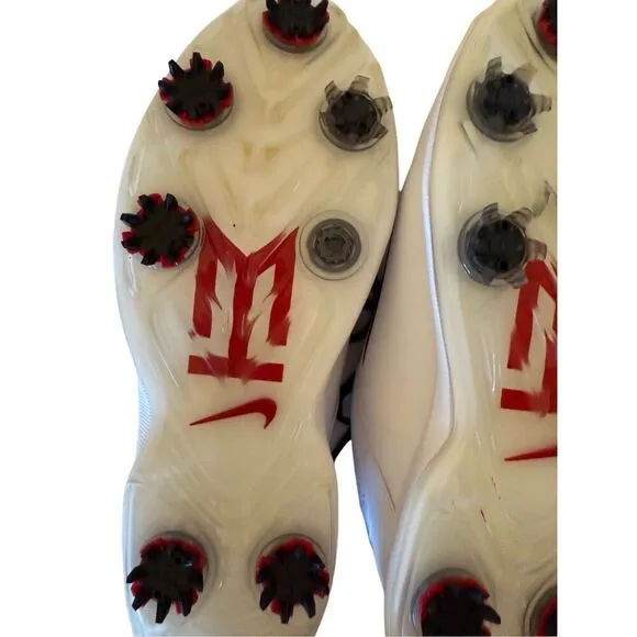Nike Mens White Lace Up Round Toe Zoom TW Tiger Woods Golf Shoes Size 7.5