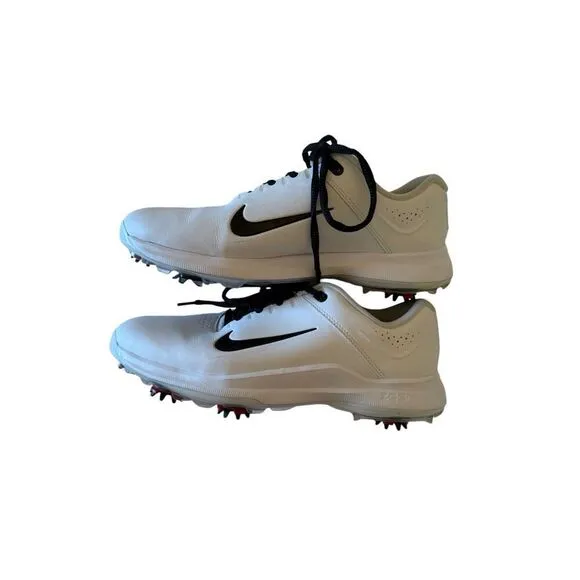 Nike Mens White Lace Up Round Toe Zoom TW Tiger Woods Golf Shoes Size 7.5