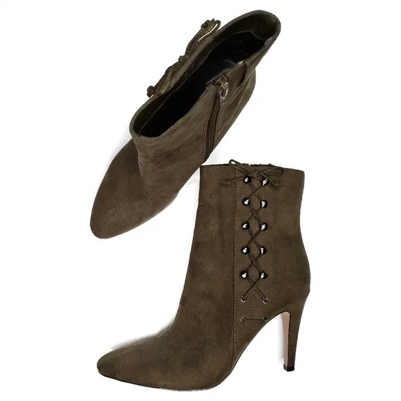 Nine West Faux Suede Gesao Heeled Boots