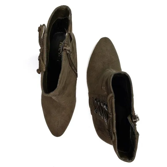 Nine West Faux Suede Gesao Heeled Boots