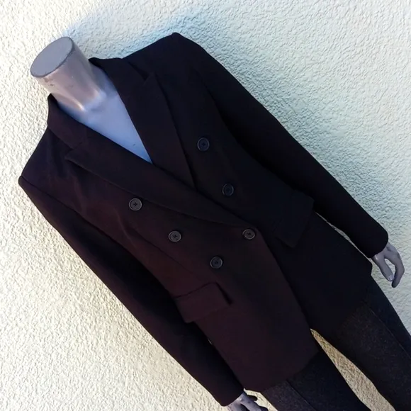 NINE WEST (VIETNAN) LADIES BLACK DOUBLE-BREASTED (Machine Washable) LUX BLAZER