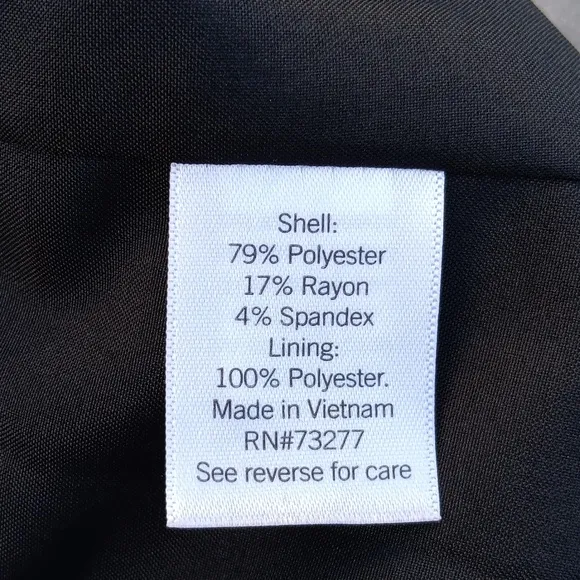 NINE WEST (VIETNAN) LADIES BLACK DOUBLE-BREASTED (Machine Washable) LUX BLAZER