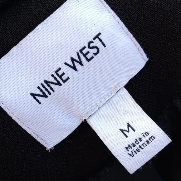 NINE WEST (VIETNAN) LADIES BLACK DOUBLE-BREASTED (Machine Washable) LUX BLAZER