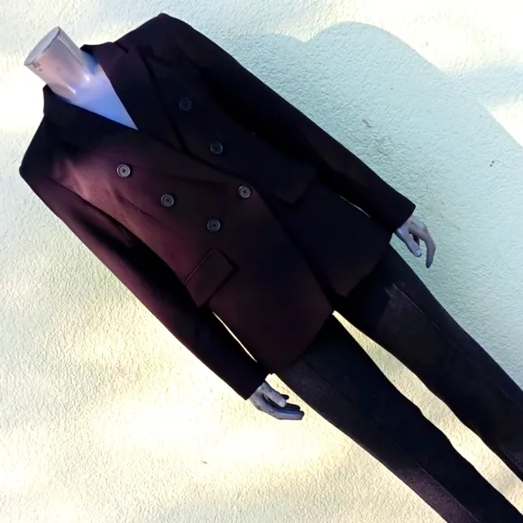 NINE WEST (VIETNAN) LADIES BLACK DOUBLE-BREASTED (Machine Washable) LUX BLAZER