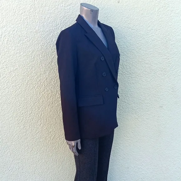 NINE WEST (VIETNAN) LADIES BLACK DOUBLE-BREASTED (Machine Washable) LUX BLAZER