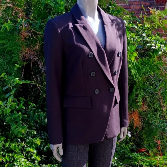 NINE WEST (VIETNAN) LADIES BLACK DOUBLE-BREASTED (Machine Washable) LUX BLAZER