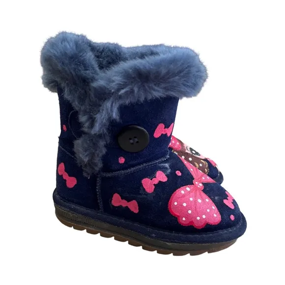 NiuNiu suede handpainted boots - size 11.5