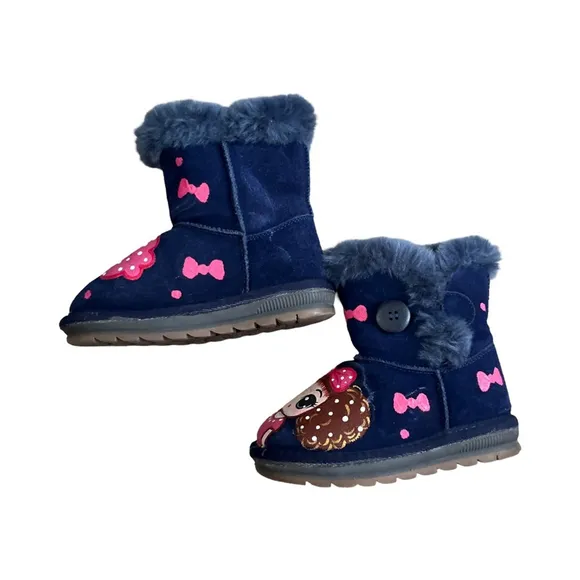 NiuNiu suede handpainted boots - size 11.5