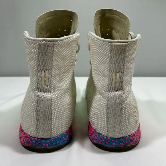 NOBULL Glitch White High-Top Training Shoes Rainbow Sole Sneakers Men 11 (W12.5)