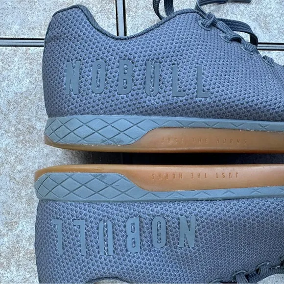 NOBULL Outwork dark grey gum shoes size 9.5