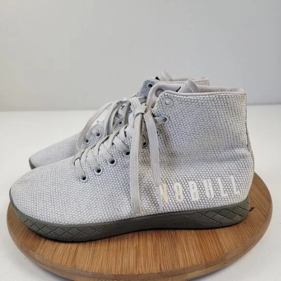 NoBull Gray High Top Trainer Sneakers Crossfit Shoes US Size 8 Men / 9.5 Womens