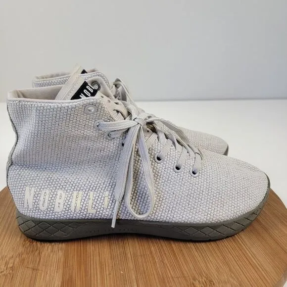 NoBull Gray High Top Trainer Sneakers Crossfit Shoes US Size 8 Men / 9.5 Womens