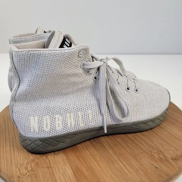 NoBull Gray High Top Trainer Sneakers Crossfit Shoes US Size 8 Men / 9.5 Womens