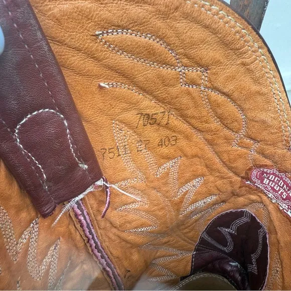 Nocona 14D Ox Blood Red Burgundy Leather Cowboy Western Boots Almond Toe
