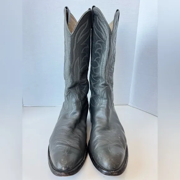 Nocona Boots Gray Leather Western Boots men’s size 10