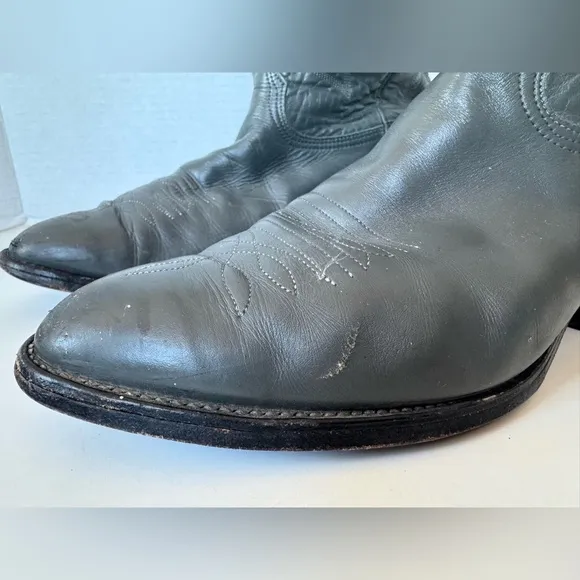 Nocona Boots Gray Leather Western Boots men’s size 10