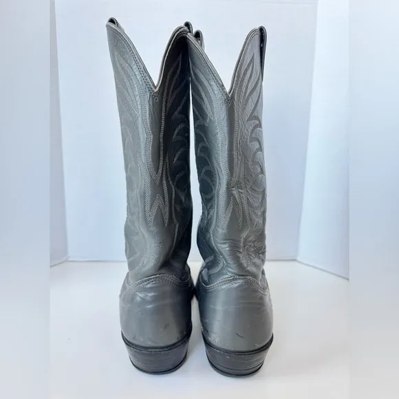 Nocona Boots Gray Leather Western Boots men’s size 10