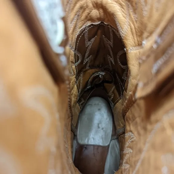 Nocona boots men's Western Boots 5002 sz 8.5D brown leather