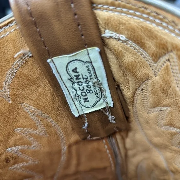 Nocona boots men's Western Boots 5002 sz 8.5D brown leather